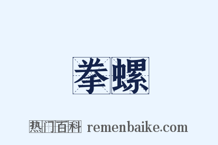 拳螺是什么意思的图片